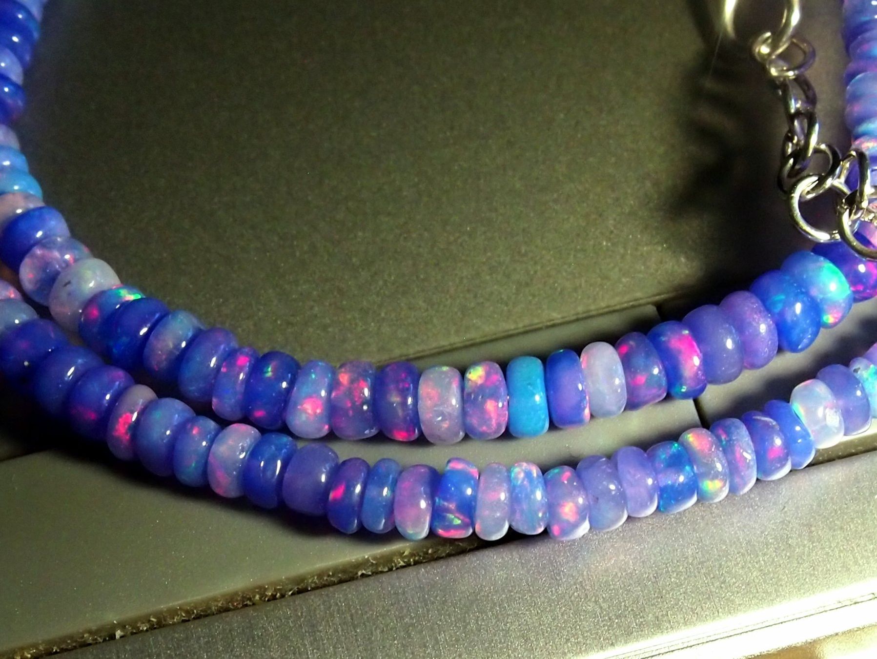Catenine: TOP FEUEROPAL-HALSKETTE, einzigartige Farben! – Nuovo e nell'imballaggio originale da Reinach BL venduto da Marblue 2