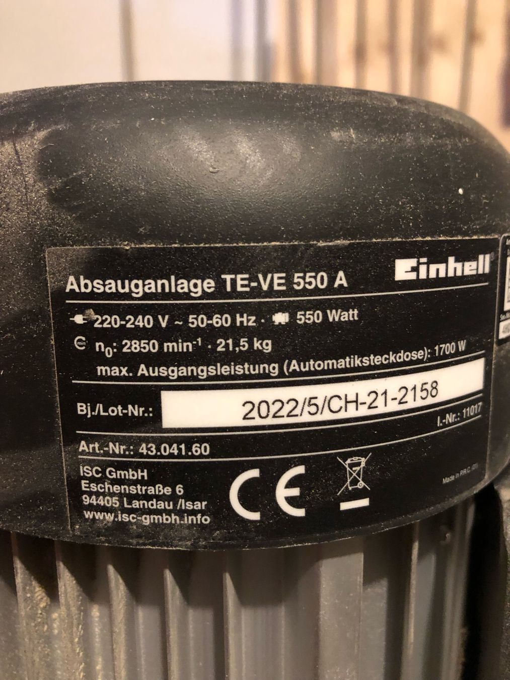 Einhell Tutte le macchine: Absauganlage Einhell mit Slave Funktion – Usato da Sins venduto da ricabarsi 1