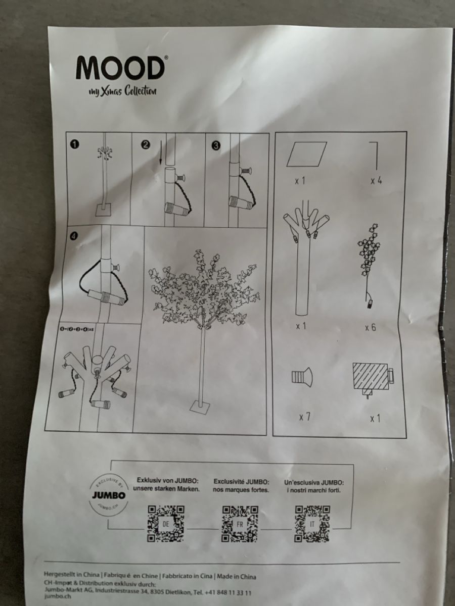 Tutte le decorazioni: Lichterbaum LED Baum, 220cm, Top Zustand! – Usato da Losone venduto da nad_cbt8 3