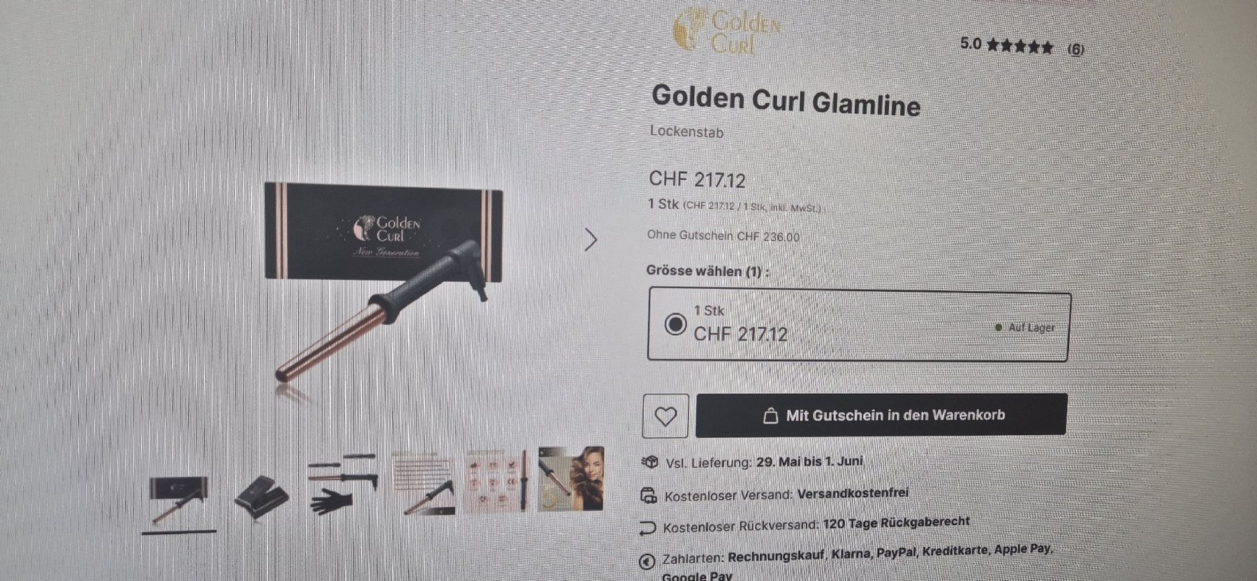 Piastre & Arricciacapelli: Golden Curl Set Neu ungebraucht – Nuovo e nell'imballaggio originale da Spreitenbach venduto da Chr_De75 2