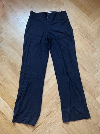 Blaue Anzugshose Low Waist