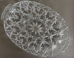 Vintage Retro Glas Servierplatte aus den 60er Jahren