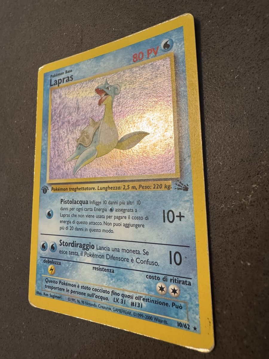 Pokémon Carte collezionabili: Lapras Fossil 1st Edition 10/62 – Usato da Cadro venduto da kiks27 2