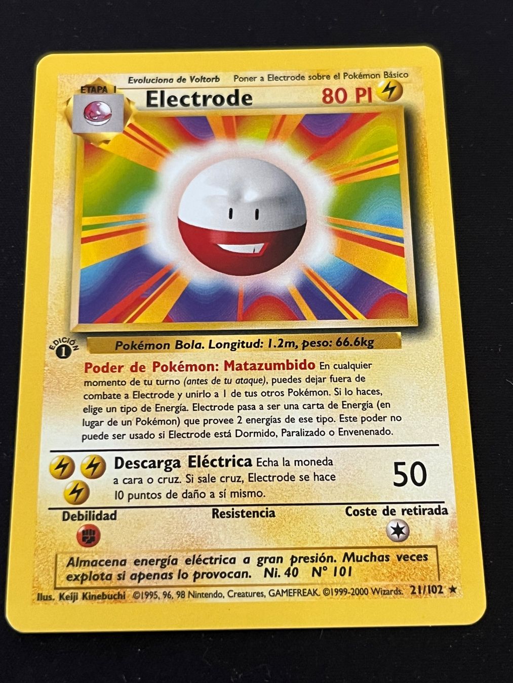 Pokémon Carte collezionabili: Carte Pokémon Electrode Base Set 1st Ed ESP NEW – Nuovo (secondo la descrizione) da Fribourg venduto da Spicchio
