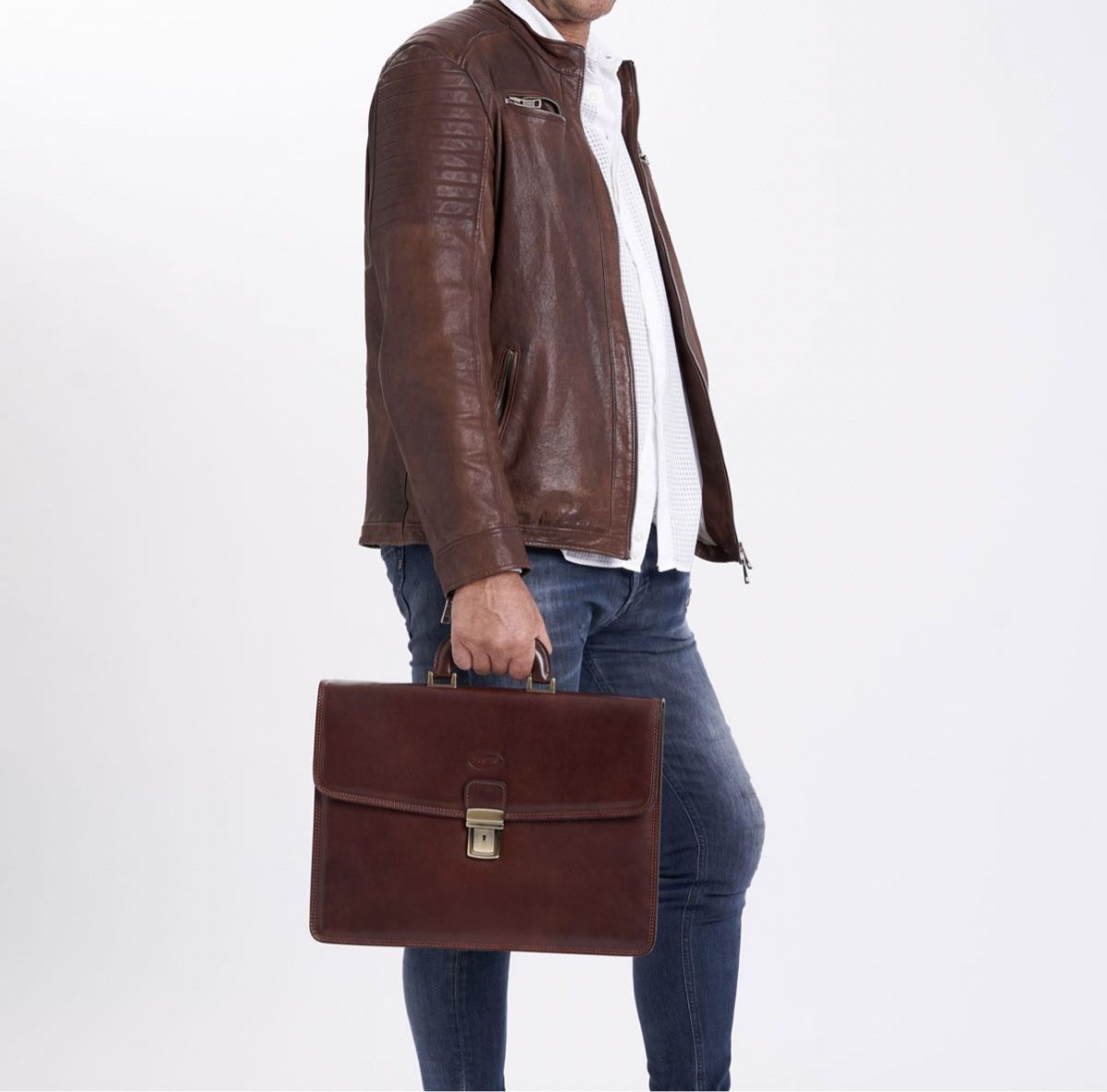 Valigie & Borse: Aktentasche aus Leder Manfredi – Nuovo e nell'imballaggio originale da Wittenbach venduto da WWW.DRILUBAGS.CH 1
