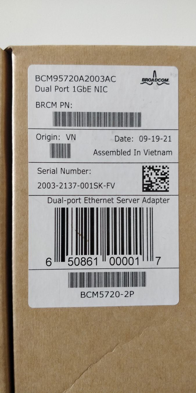 Unità & Adattatore: Broadcom NetXtreme Ethernet Adapter Dual Port, Neu Original – Nuovo e nell'imballaggio originale da Uster venduto da Arrayo 1
