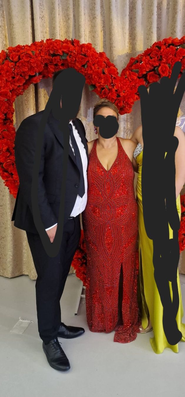 Vestiti: rotes Abendkleid mit Steinen XL – Usato da Winterthur venduto da ber_5zqb 7