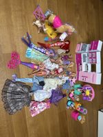 Grosses Barbie-Paket: Puppen, Kleider, Möbel & Zubehör