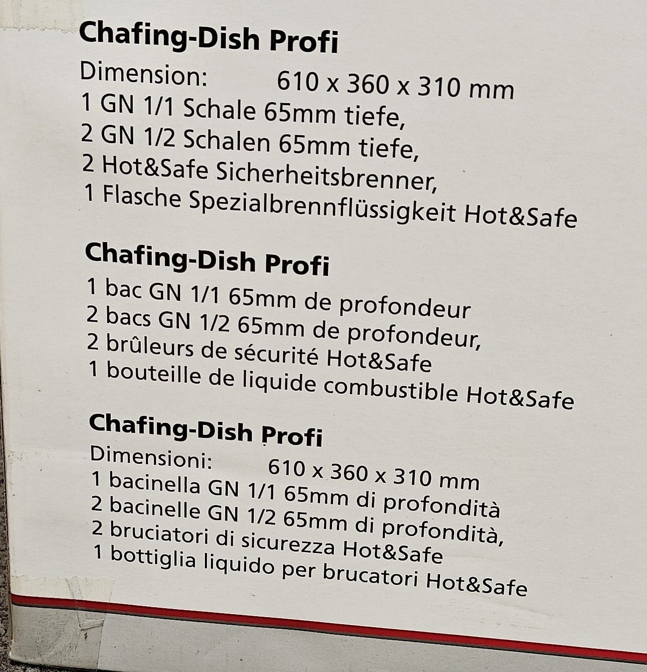Küchengeräte: Chafing Dish Profi – Neu (gemäss Beschreibung) aus Lätti von saendae 3