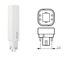 3 x Philips CorePro LED PLC 4Pin G24q-2 6.5W 4000K für EVG