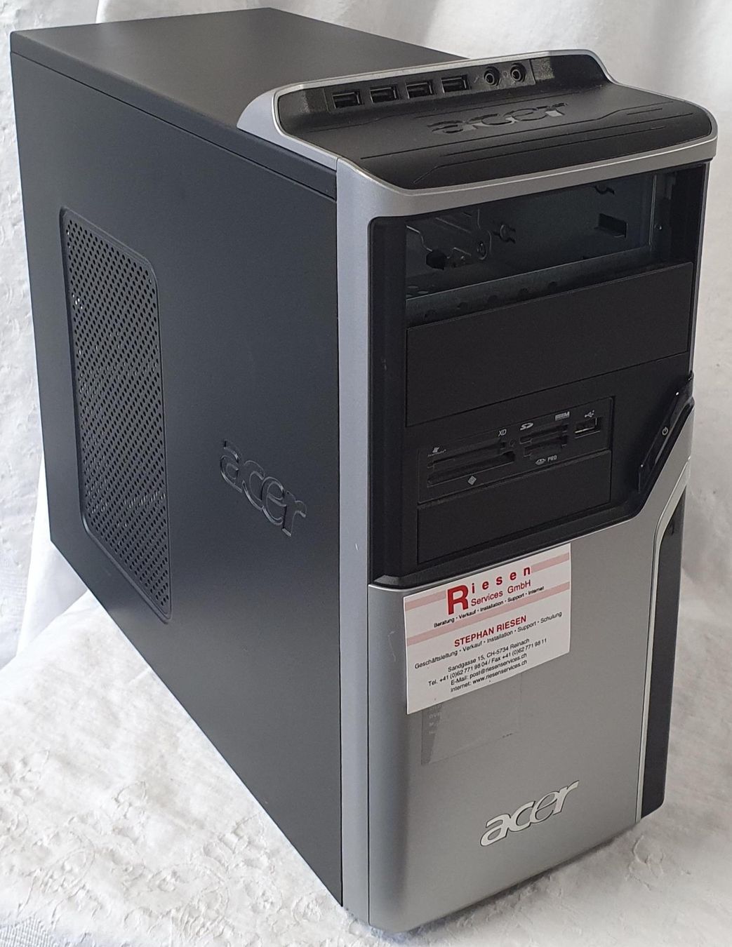 Custodie: Acer Aspire M3100 Computer-Gehäuse Mini-Tower CardReader – Usato da Reinach AG venduto da RiesenServicesGmbH
