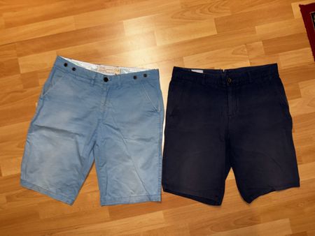 Set Shorts Hellblau und Dunkelblau 32 (M)