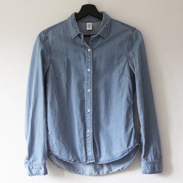 H&M Camicette: LYOCELL | Weiche hellblaue Bluse 34 | «Jeansbluse» Hemd – Usato da Engelburg venduto da Rmueller