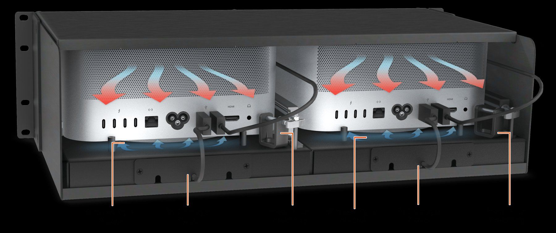 Altri accessori: RackMac Studio RACK-STD-2X – Rackmontage für Mac Studios – Usato da Fehraltorf venduto da eventag 2