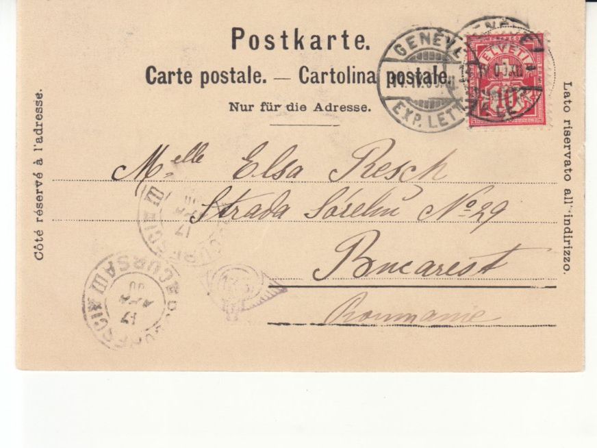 Cartoline postali: Genève Brunswick 1900 – Usato da Bürglen TG venduto da StampGraf 1