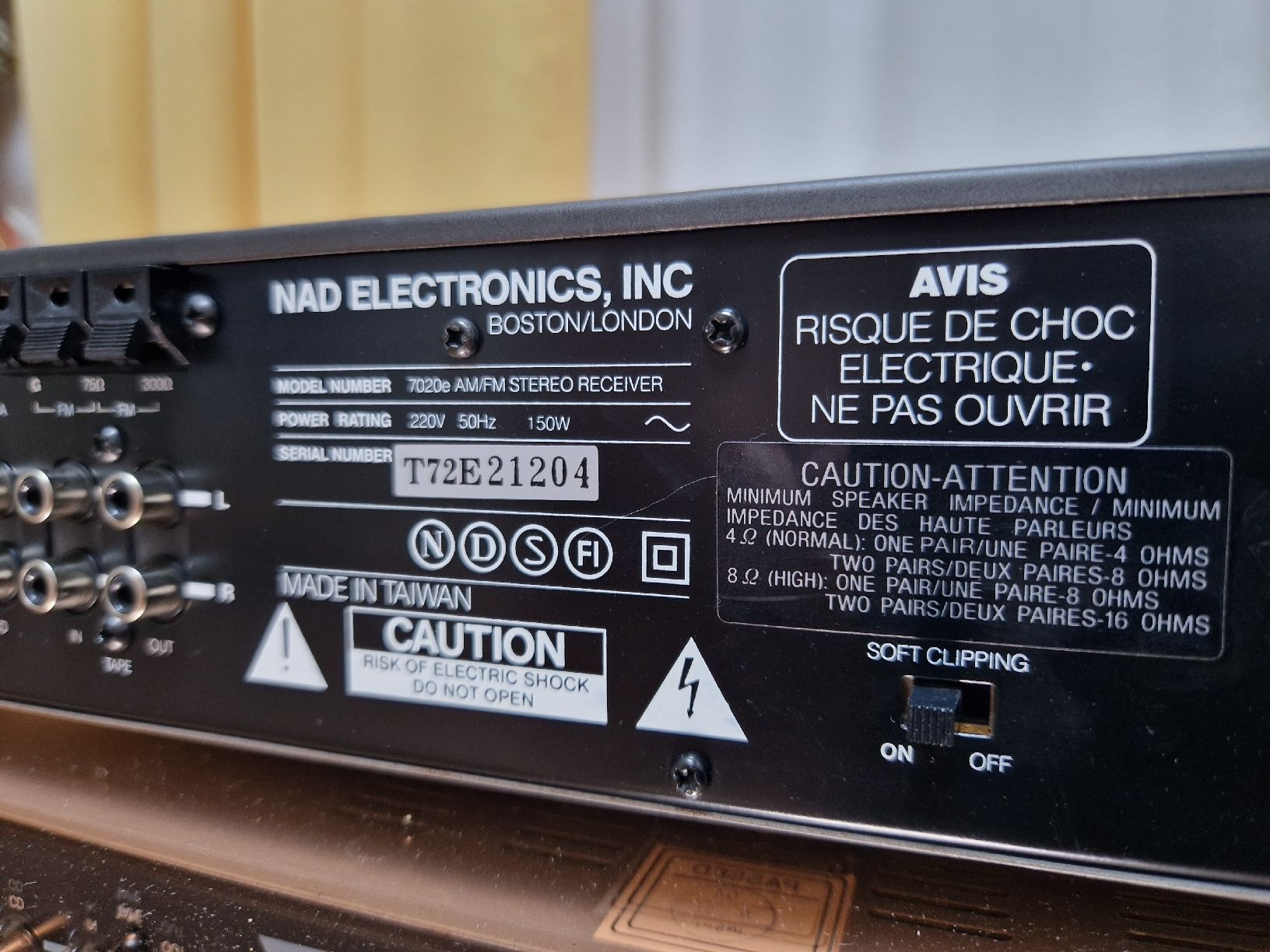 Nad Ricevitori: NAD 7020E – Usato da Arbon venduto da Mayak_Sound 7