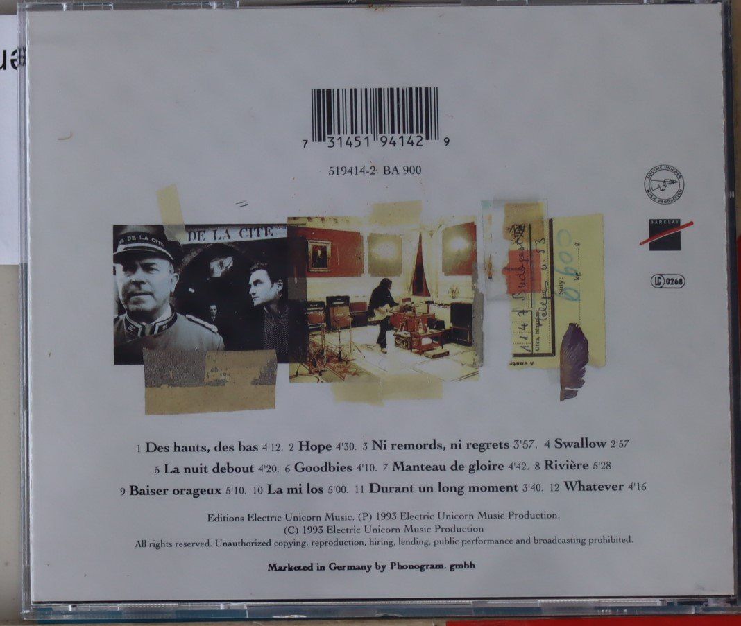 CDs: Stephan Eicher- Careassonne – Gebraucht aus Luzern von CONTENTI 2