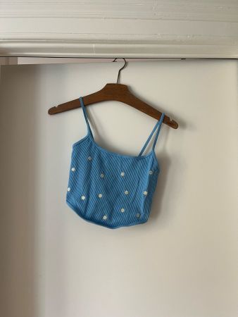 Crop Top mit Blümchenmuster