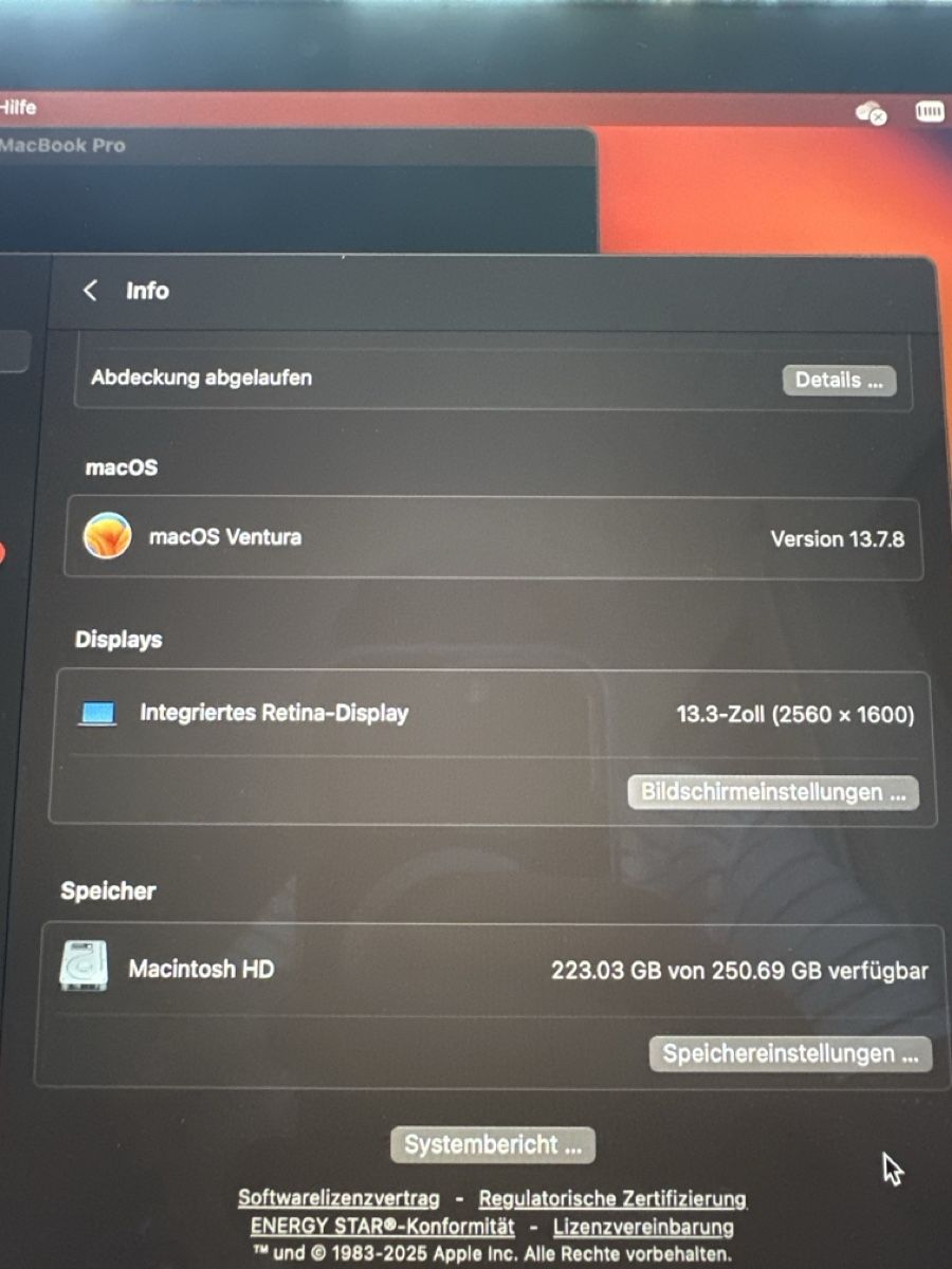 Apple Notebooks: Apple MacBook Pro 13 Zoll 2017 – Gebraucht aus Uffikon von gra_ww5q 2