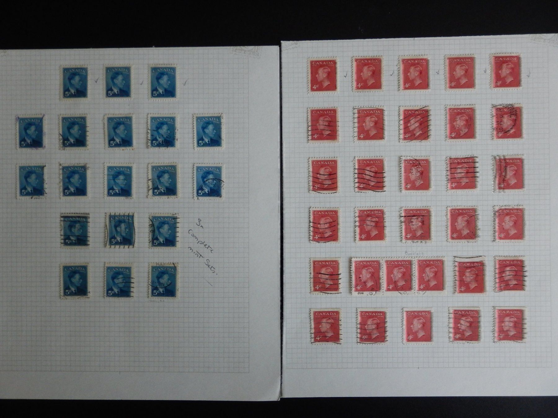 Alle Briefmarken: Kanada Lot um 1950 un durchsucht – Gebraucht aus Zürich von Muehlekauf 5