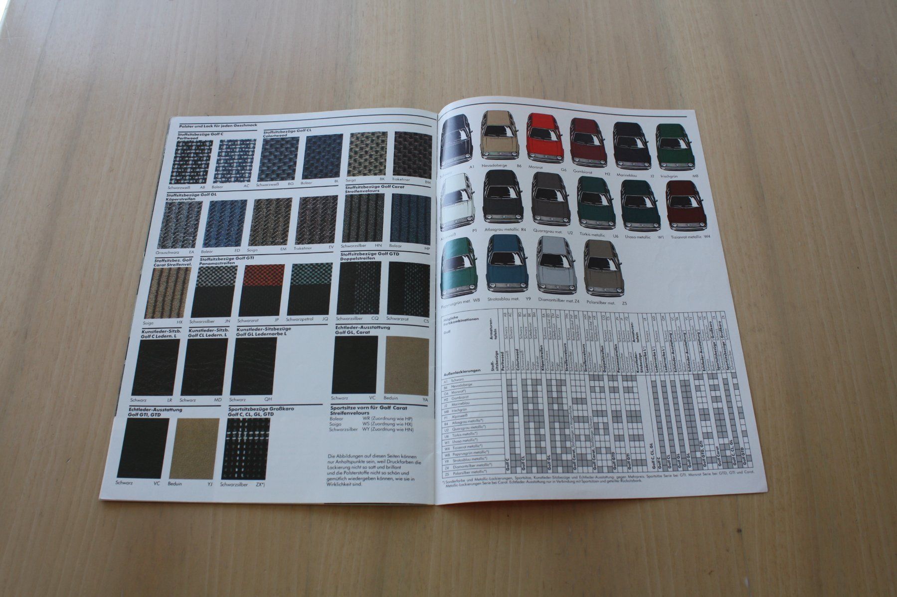 VW Dokumente: VW Golf II Prospekt 8/1984 – Gebraucht aus Wikon von erwin400 7