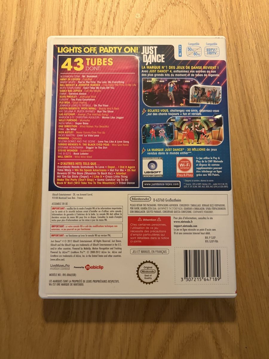 Nintendo Giochi: Just Dance 4 - Nintendo Wii – Usato da Pully venduto da FunkyGames 1