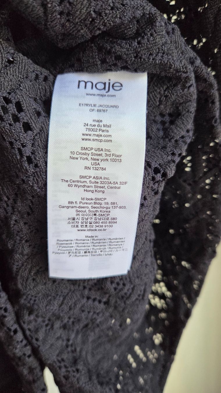 Maje Kleider: Maje Dress schwarze Spitze elastisch Size 3 – Gebraucht aus Fislisbach von Maieriisli25 5