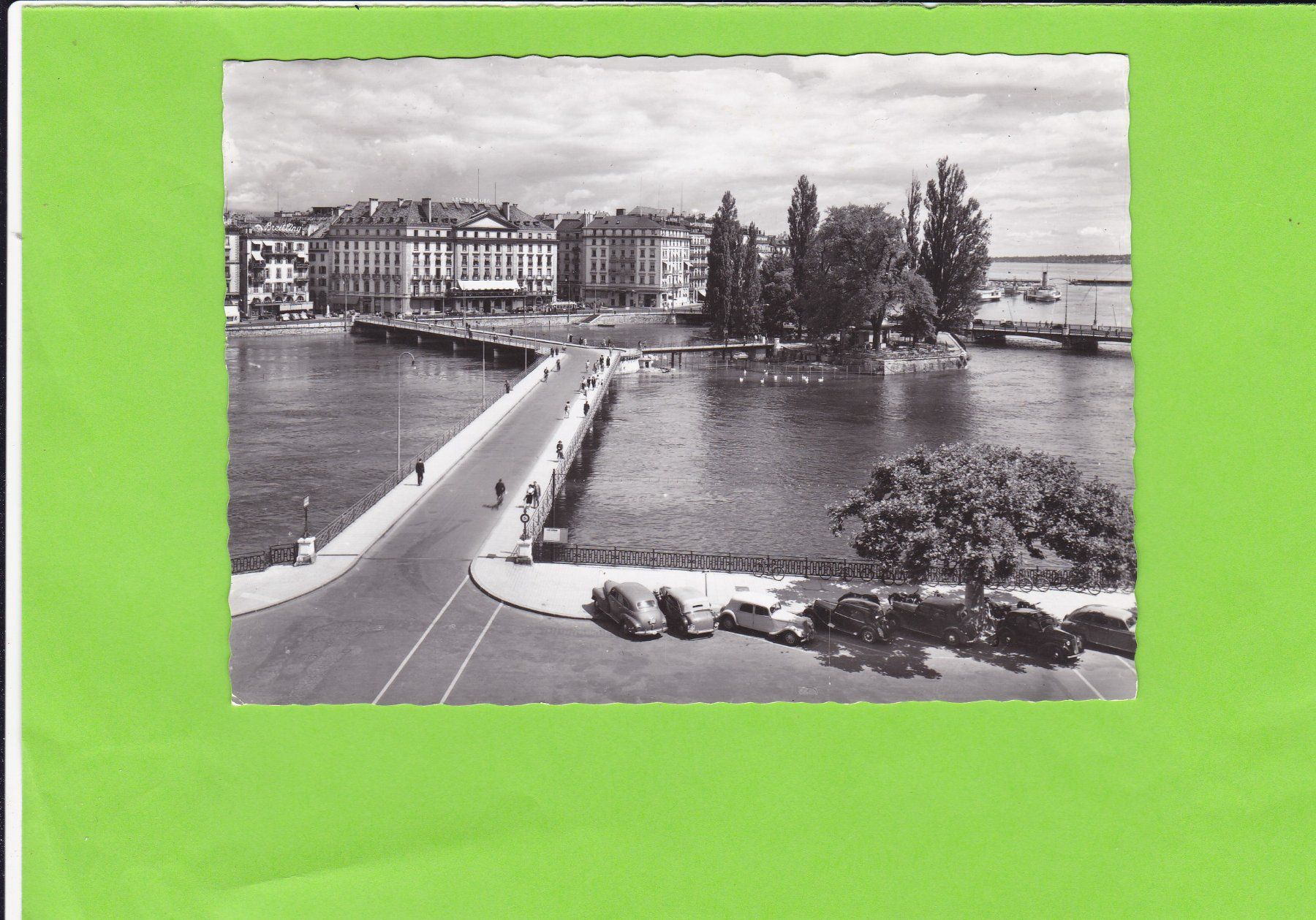 Cartoline postali: Oldtimer-Pont des Bargues-Genève – Usato da St. Peterzell venduto da neckertal