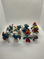 Schlümpfe Figuren Bully und Schleich, 12 Stück