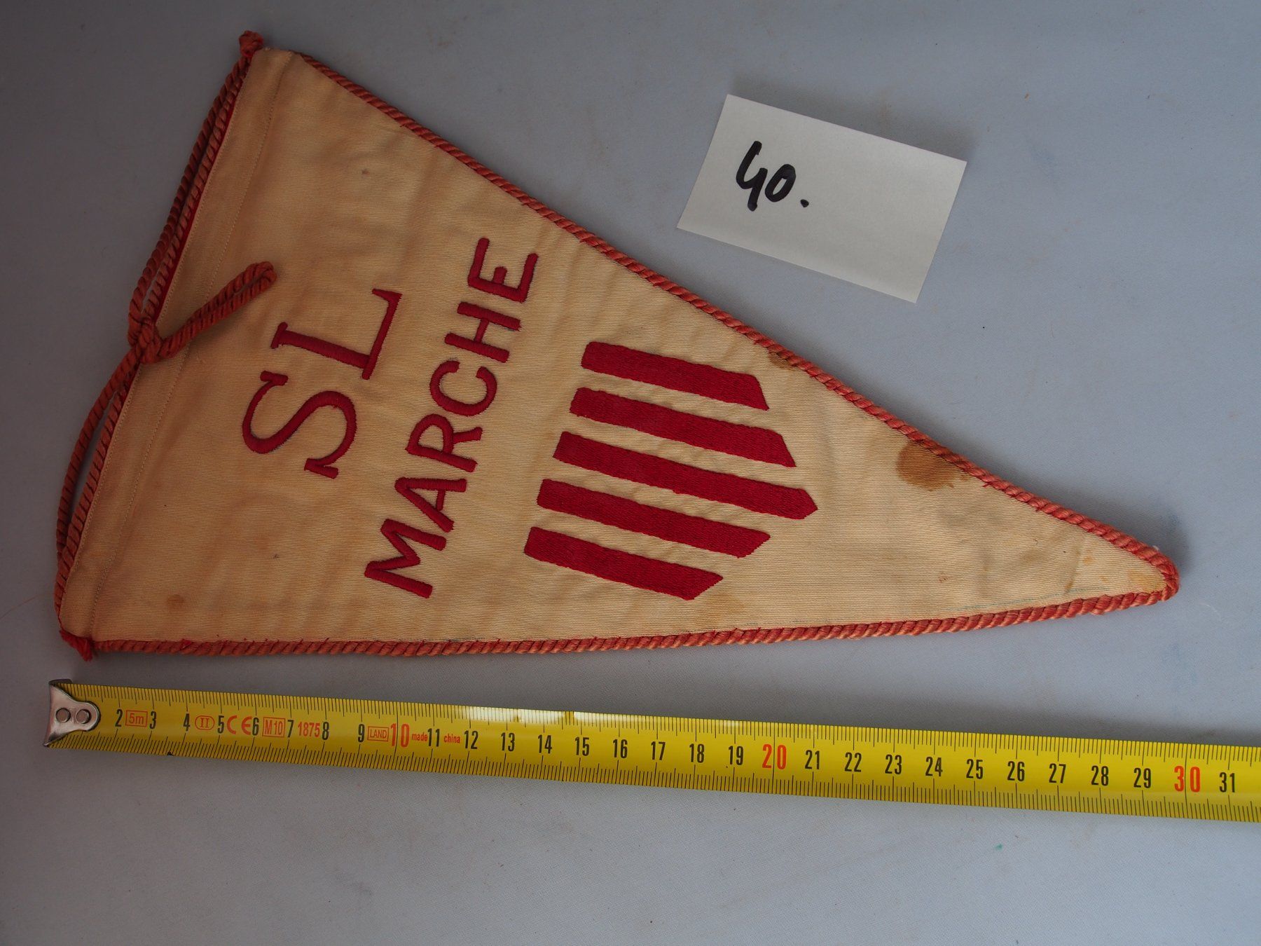 Toppe: Drapeau fanion Challenge Metropole 1936 SL Marche – Usato da Ovronnaz venduto da Etagne68 3
