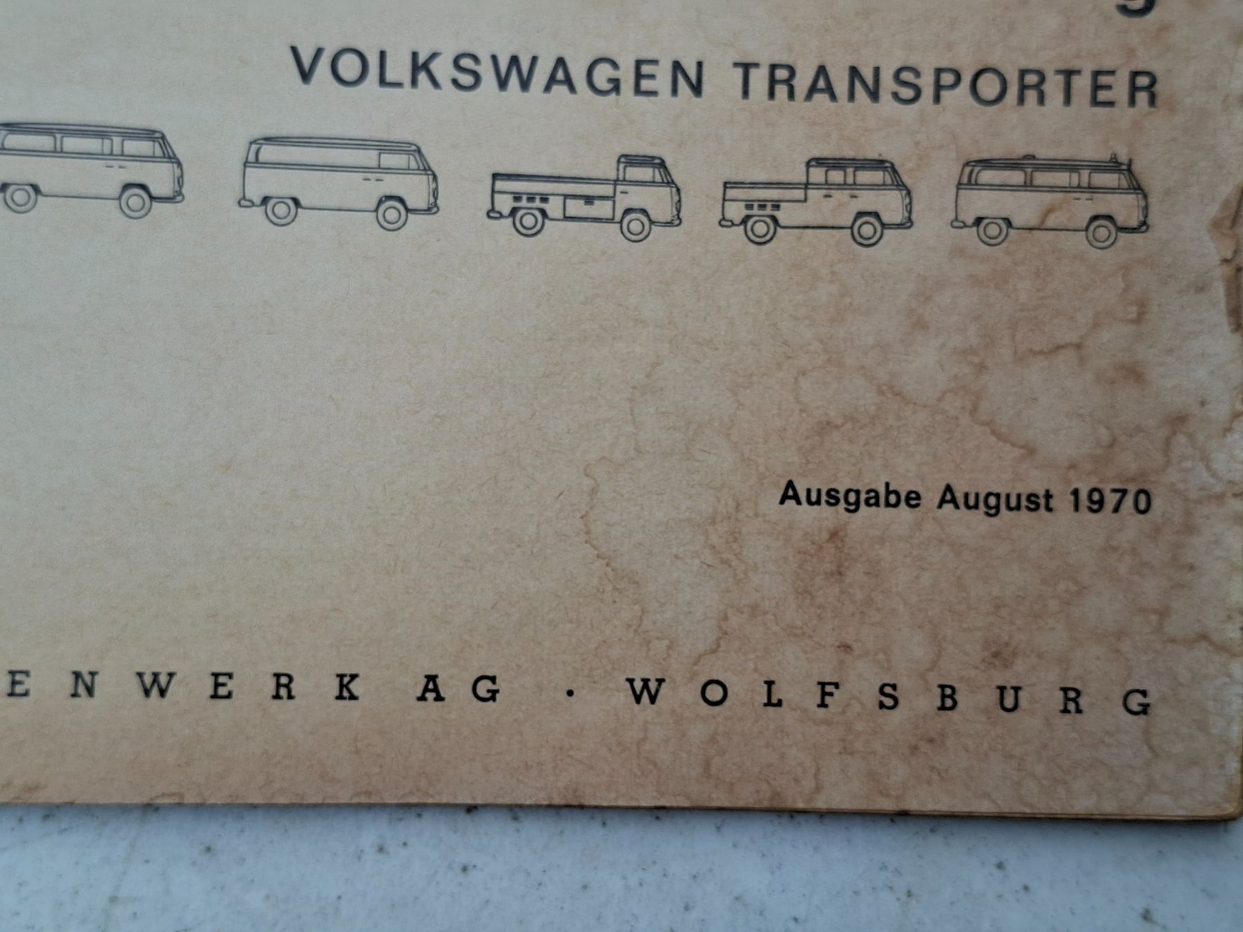 Libri: Betriebsanleitung VWTransporter 1970 – Usato da schwarzenburg venduto da mm07 1