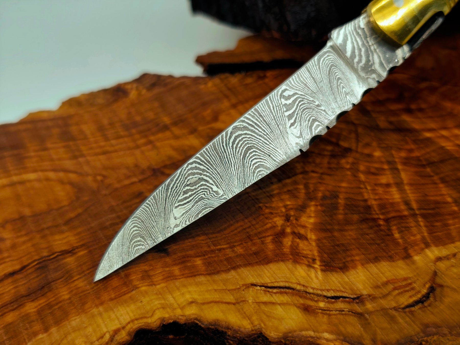 Accessori: Laguiole Damast Messer Klappmesser echtes Damastmesser – Nuovo e nell'imballaggio originale da Arlesheim venduto da Premius_1 2