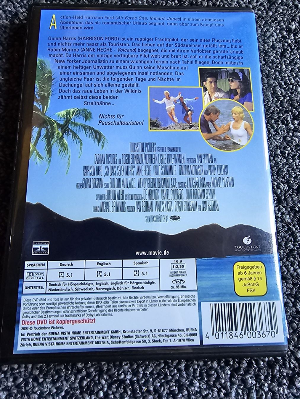 Tutti i DVDs: Sechs Tage Sieben Nächte (21037) – Usato da Ruswil venduto da jan_bxl5 1