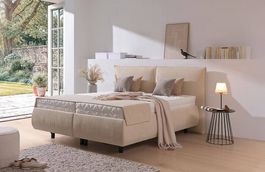 Neues Polster-Bett 200 x 220cm + Matratzen, Originalverpackt