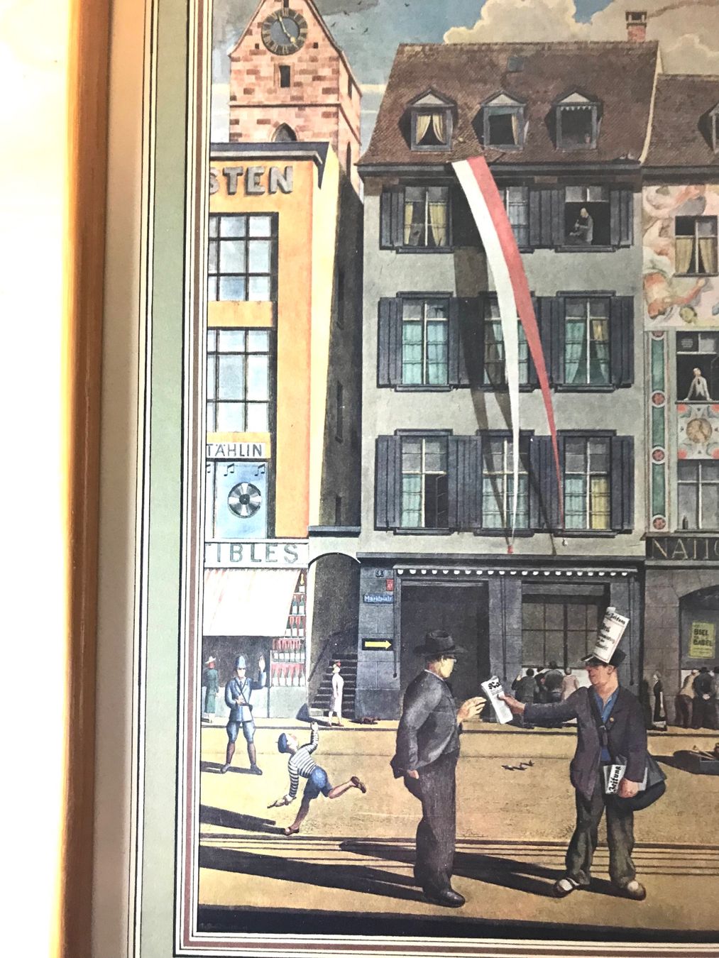 Grafica & Litografie: Niklaus Stöcklin- Marktplatz Basel – Usato da Füllinsdorf venduto da unda2 6