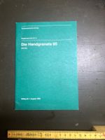 Schweizer Armee Militär Reglement HG 85 Die Handgranate 85