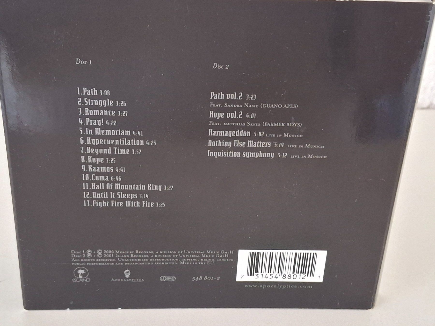 CDs: 2CD Apocalyptica - Cult Special Edition – Gebraucht aus Aarberg von Jackup1 1