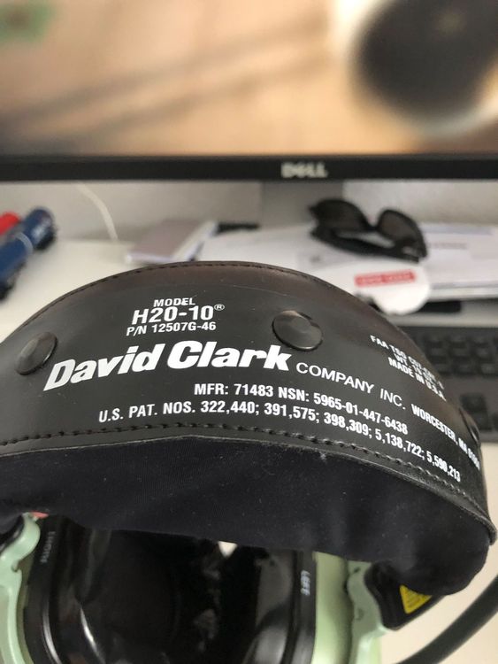 Cuffie Aviation David Clark H20-10 - Per Aerei E ULM