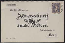 Adressbuch Stadt Bern  1927