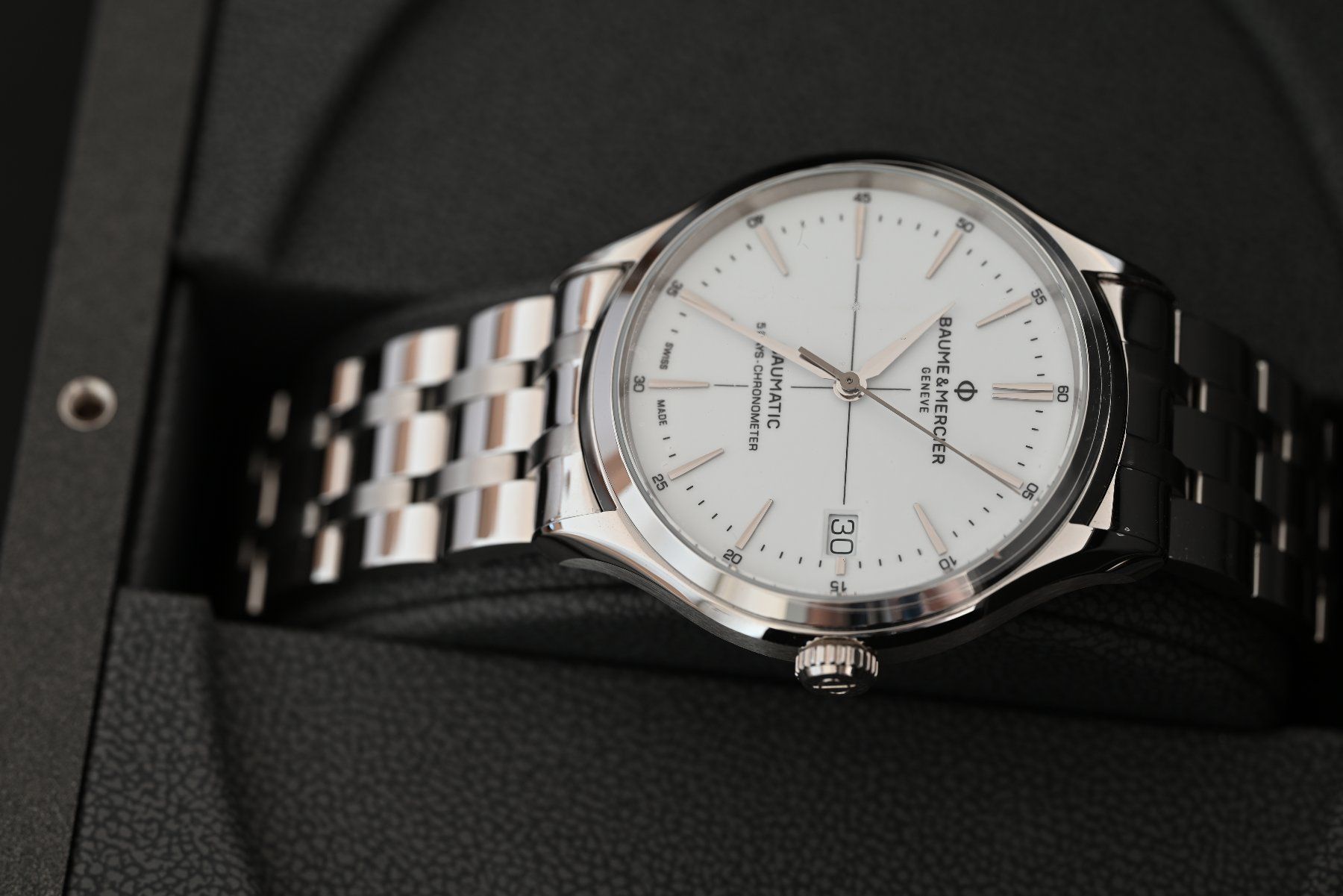 Baume & Mercier Orologi: Baume & Mercier Herren Clifton Baumatic, Chronometer – Usato da Kloten venduto da ora8