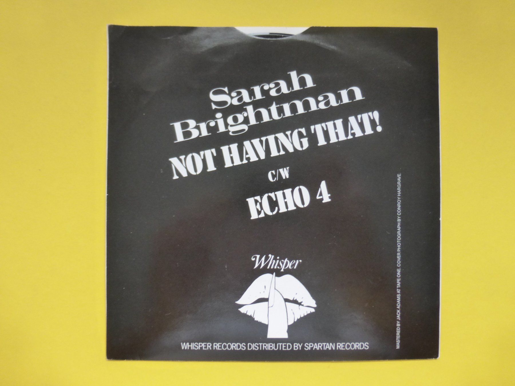 Schallplatten: Sarah Brightman – Not Having That! – Gebraucht aus Zürich von Swiss57 1