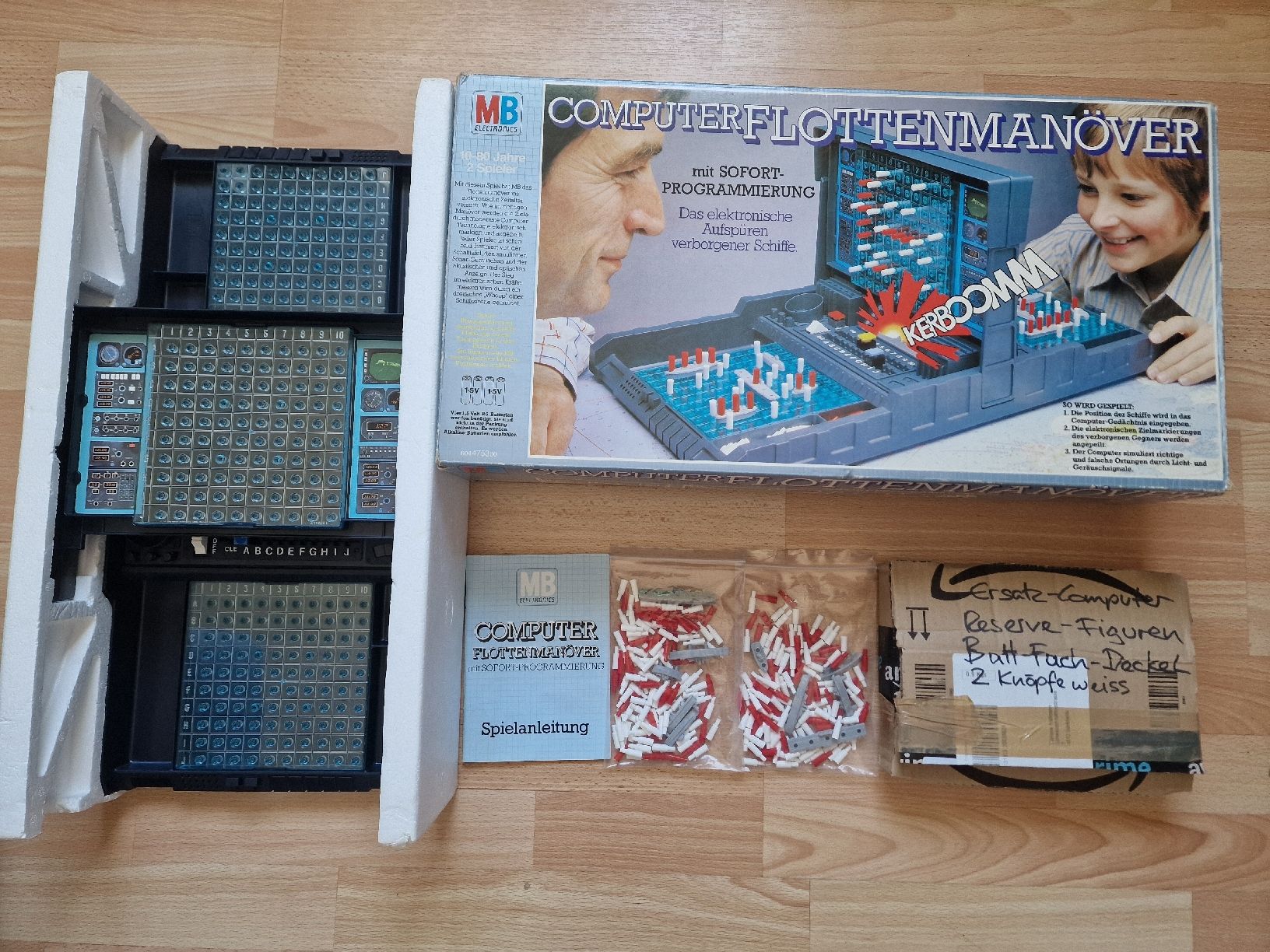 Spiele: Brettspiel MB Computerflottenmanöver 1982 mit Ersatzteilen – Gebraucht aus Fahrwangen von luk_bhw7