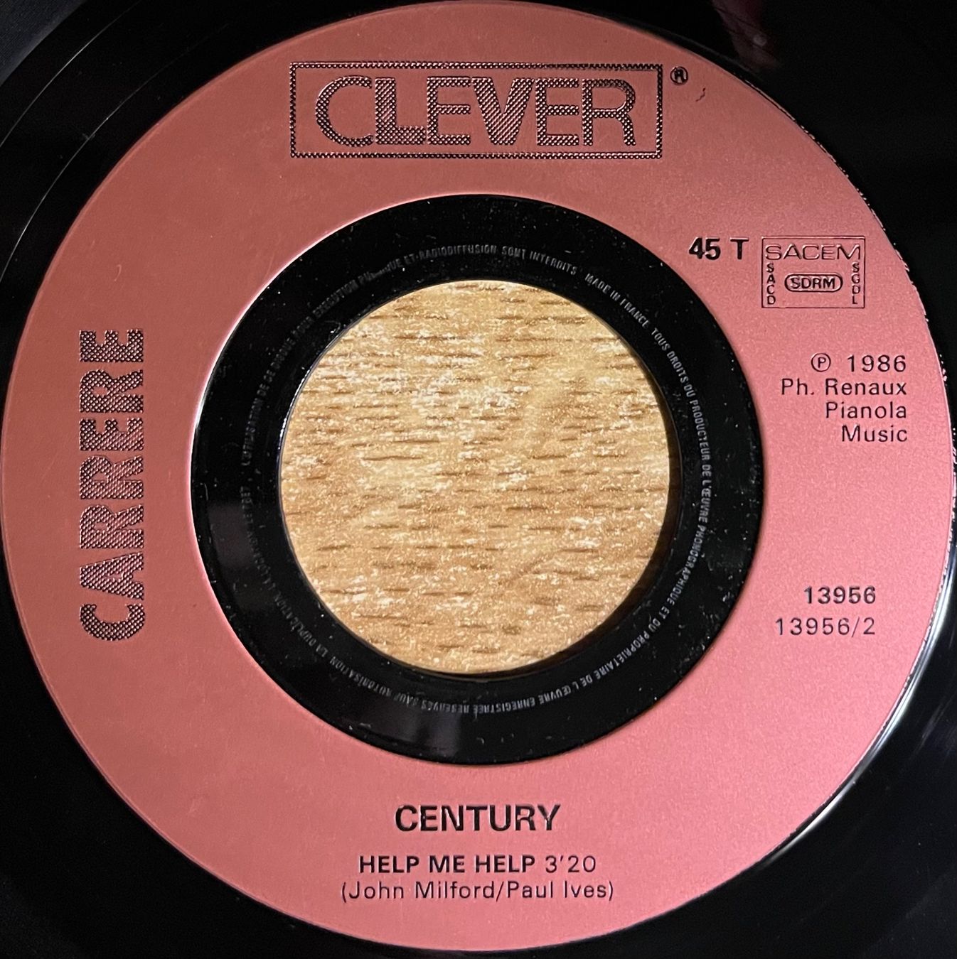 Vinyles: CENTURY - JANE – D'occasion à Bussigny par vinyl-pas-cher 3
