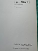 PAUL STÖCKLI, Collagen 1985/86, Katalog Kunstmuseum Luzern