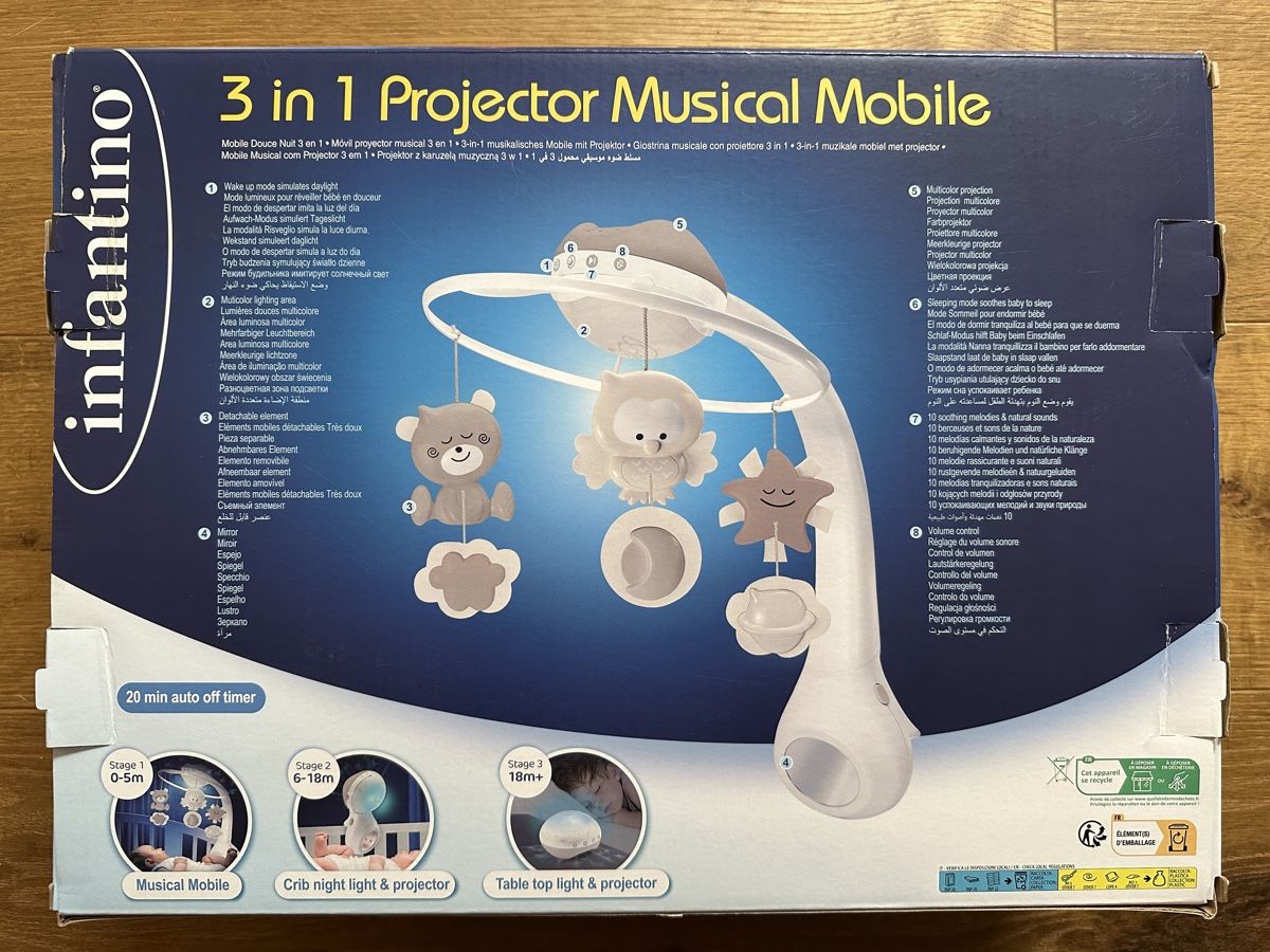 Tiro con l'arco: Infantino 3-in-1 Projector Musical Mobile – Usato da Worb venduto da Microbio 1