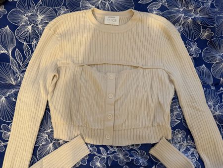 Cardigan mit Top in Beige, Grösse M Neuwertig! Top Herbst!