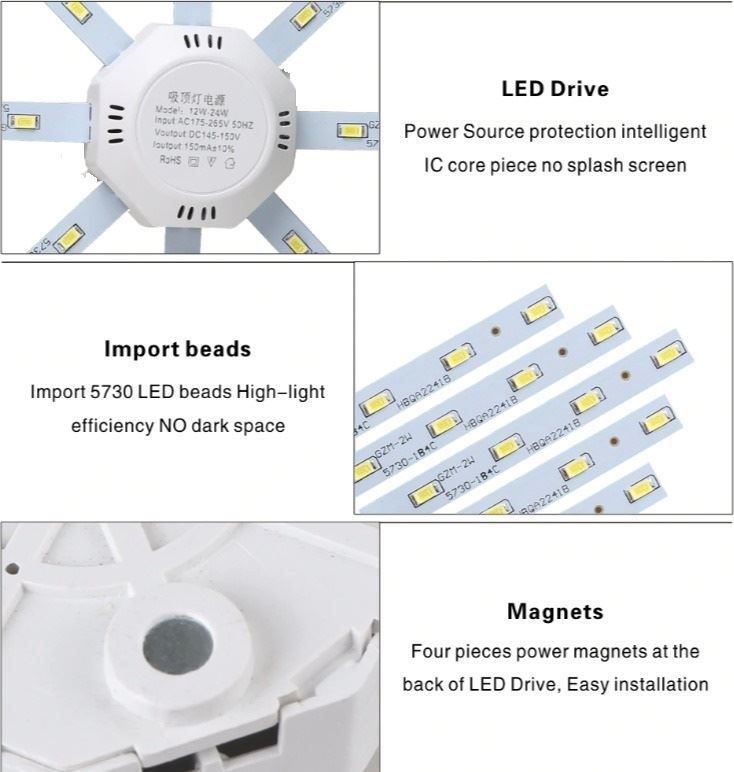 Lampadari & plafoniere: Plafonnier LED, Lampe de plafond 24W – Nuovo (secondo la descrizione) da Yverdon-les-Bains venduto da rogi80 3