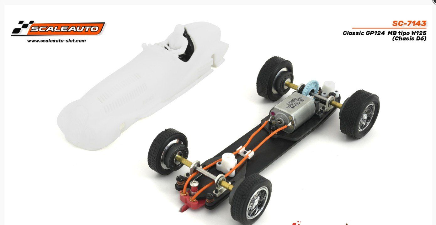 Piste: SC-7143 Scaleauto 1/24, MB W125, Bausatz 'White Kit', – Nuovo e nell'imballaggio originale da Bettlach venduto da Qwert12 4