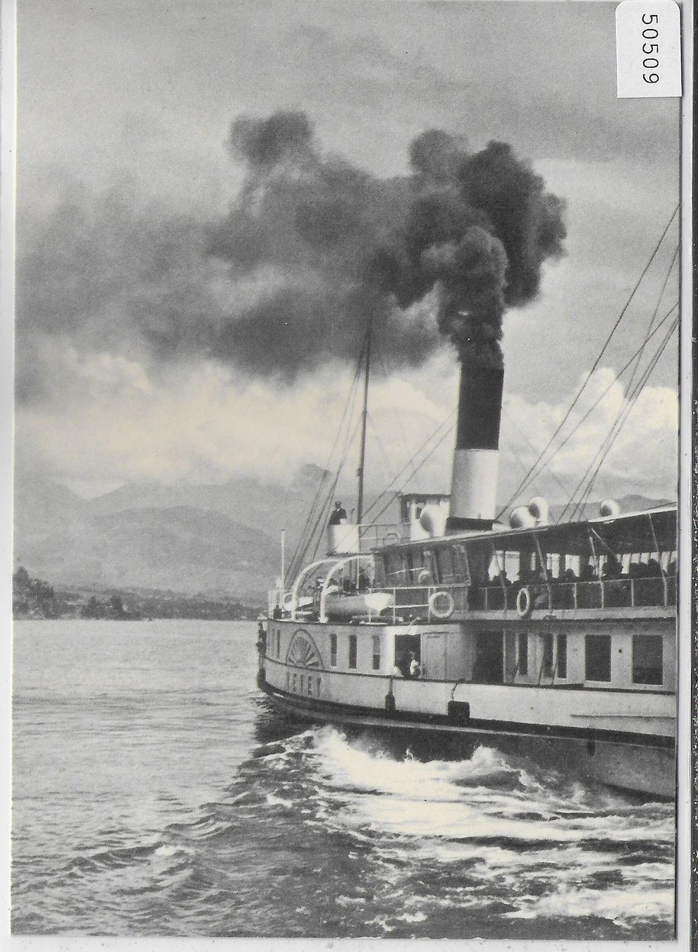 Cartoline postali: Lac Leman - Dampfer Bateau "Vevey" – Usato da Ettingen venduto da Kartenplanet