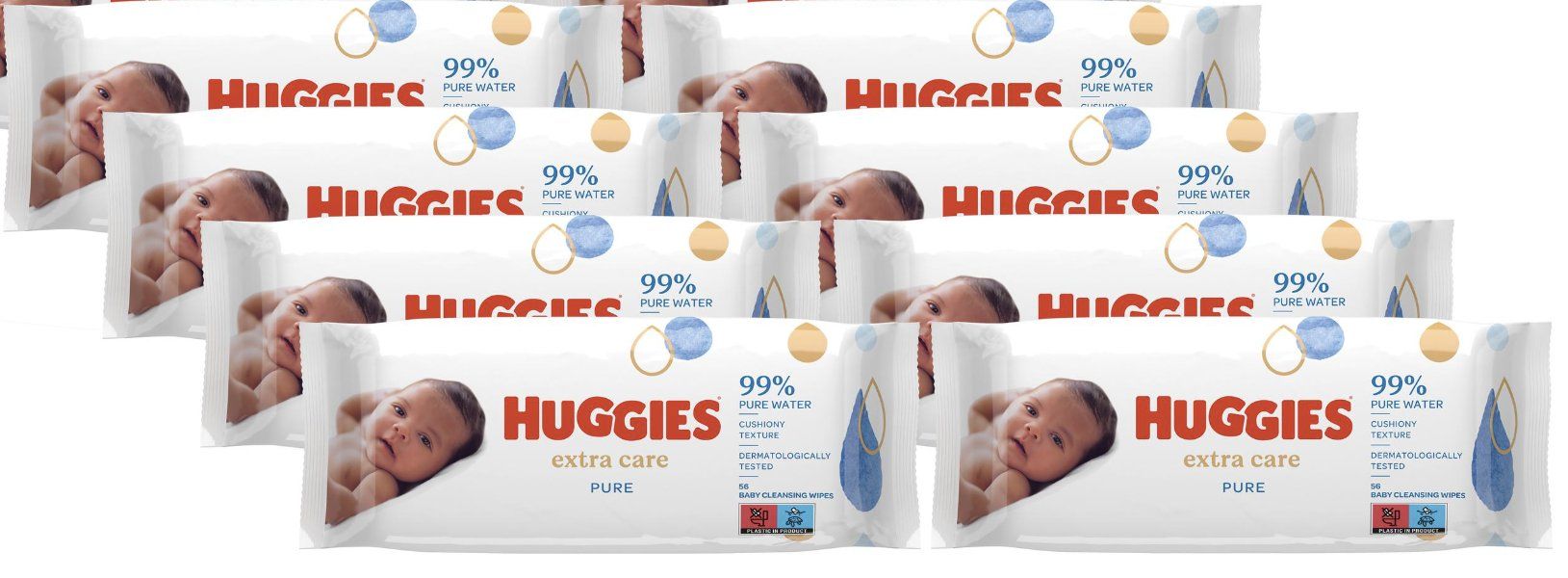 Altro per la cura del corpo: Feuchttücher Pure Extra Care - Einzelpackung 8x 56 Stk. – Nuovo e nell'imballaggio originale da Wängi venduto da LiqKojote